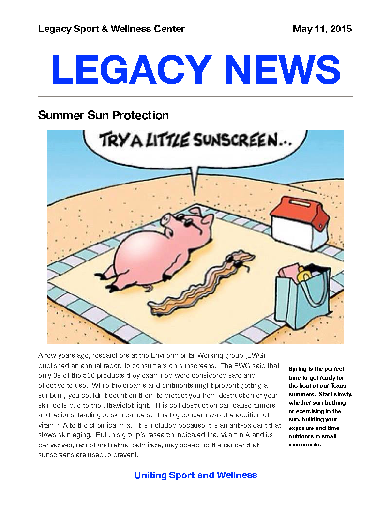 Legacy News 5/11/2015