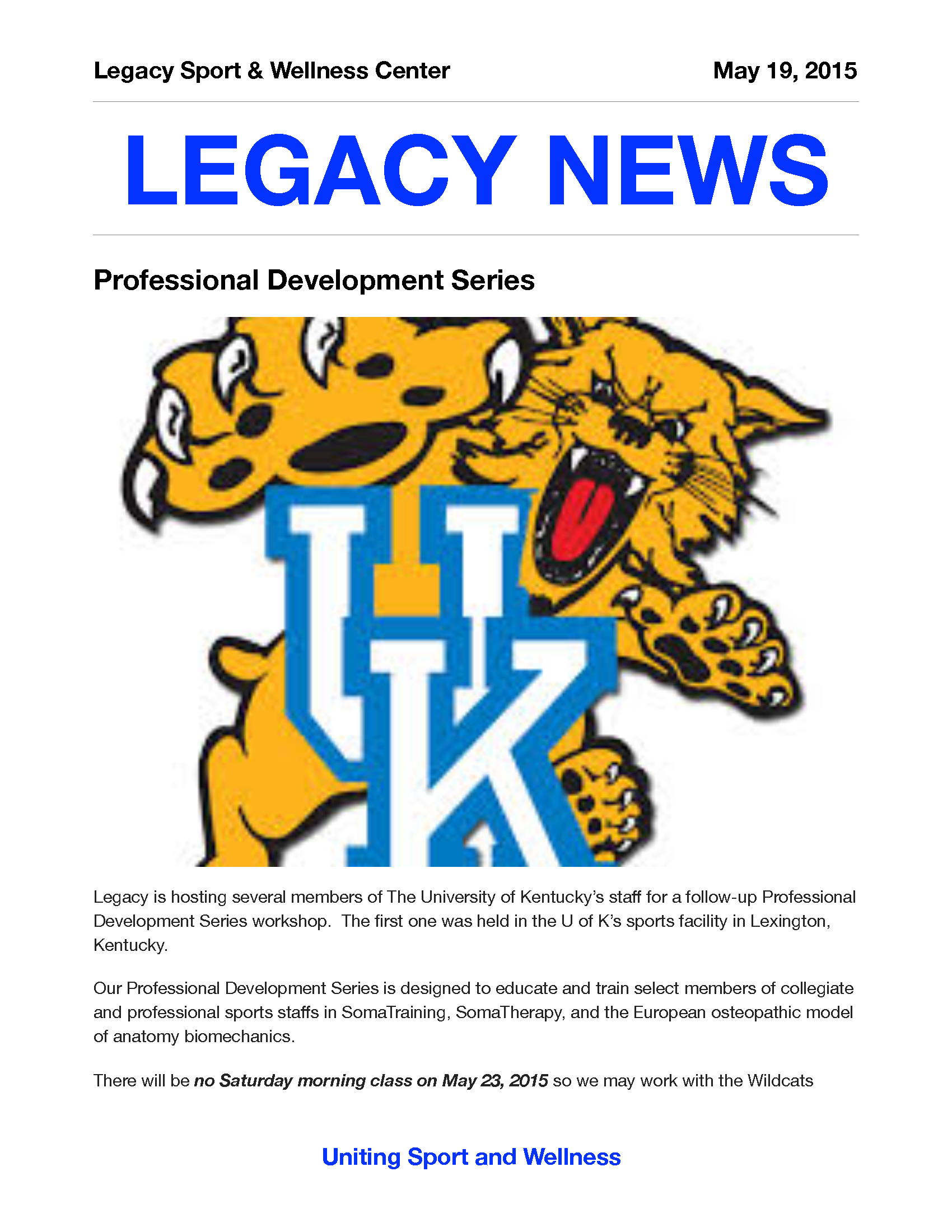 Legacy News 5/19/2015