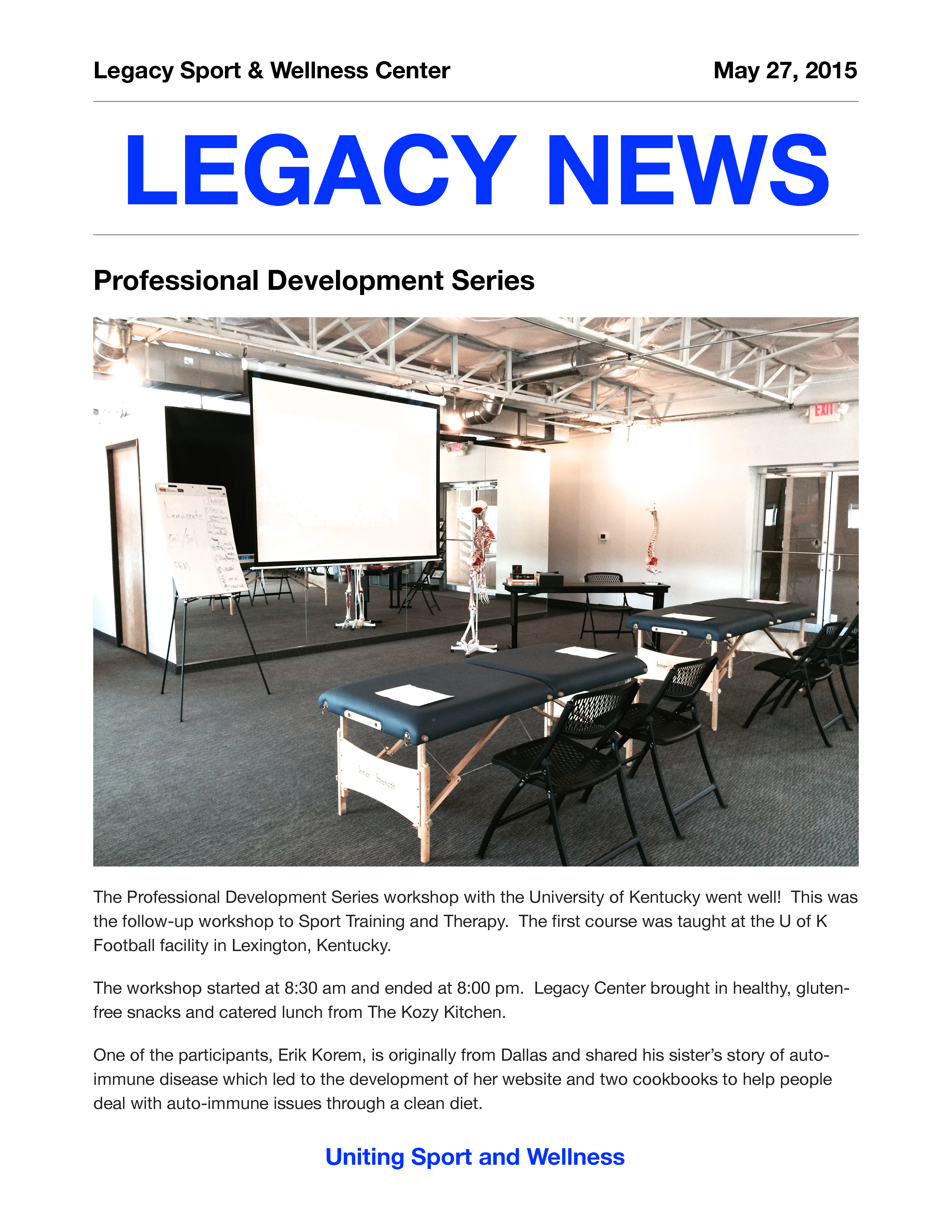 Legacy News 5/27/2015